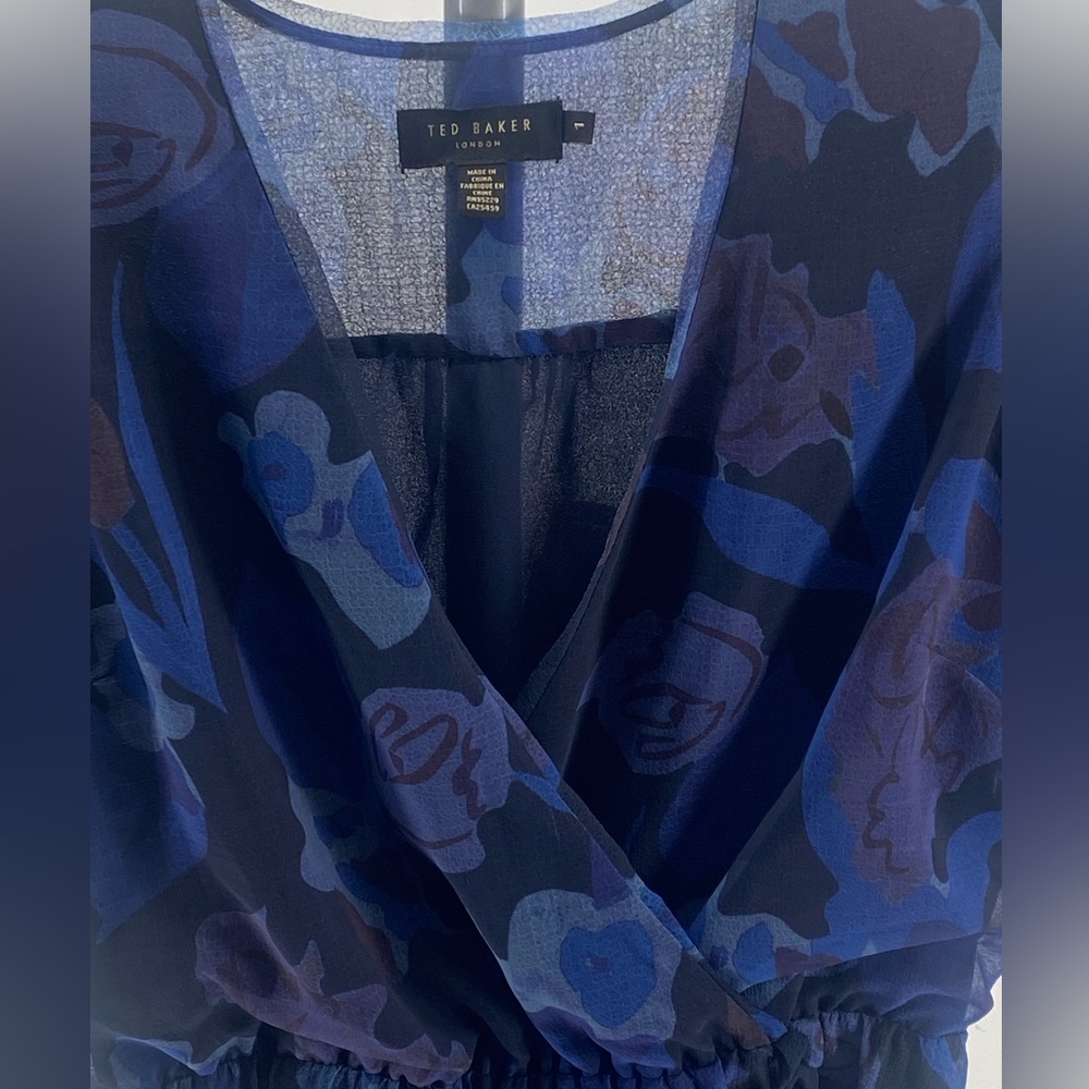 New Ted Baker Juleah Ruched Sleeve Detail Mini Dress NWOTS - Picture 6 of 8